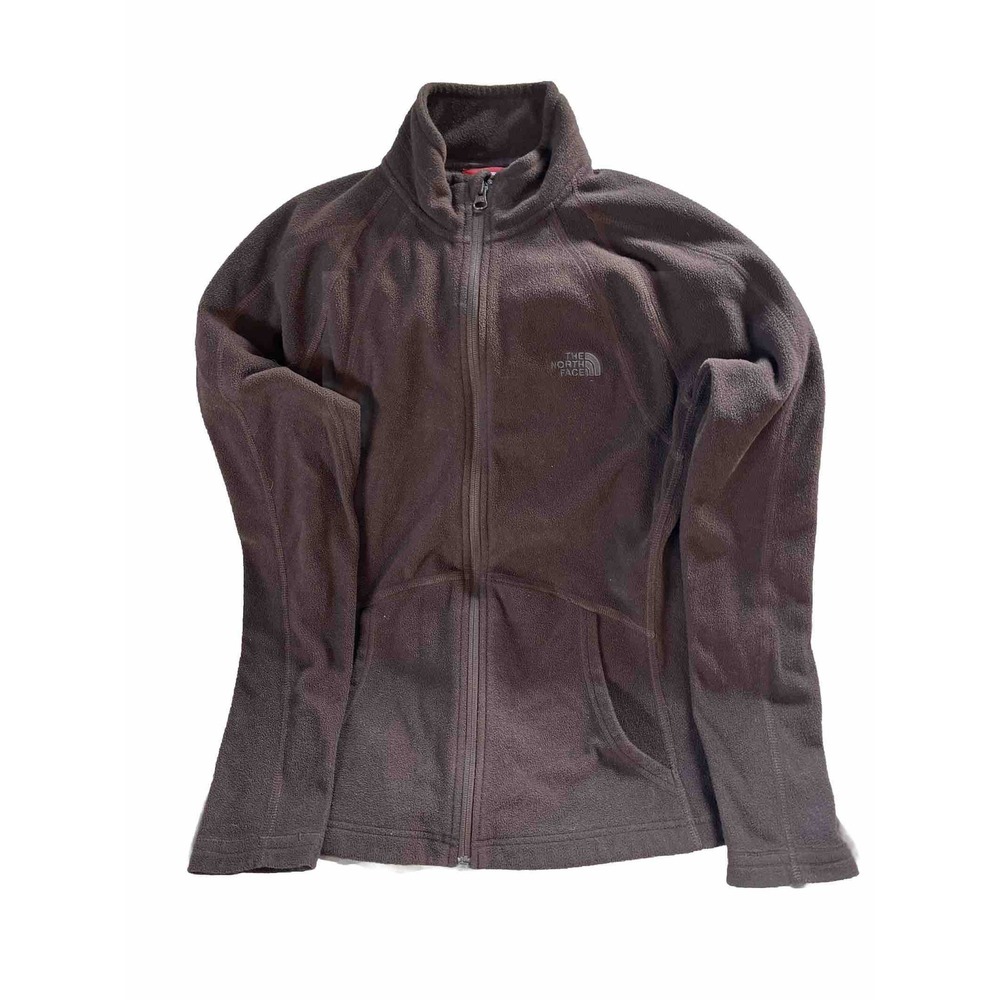 The North Face Women's Small Chocolate  Brown Fleece Full Zip Up Jacket